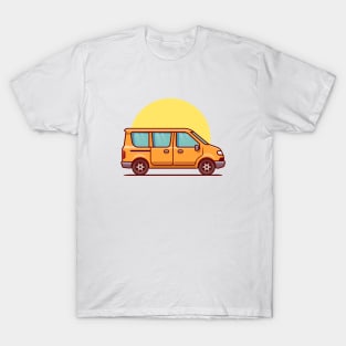 Van Car Cartoon Illustration T-Shirt